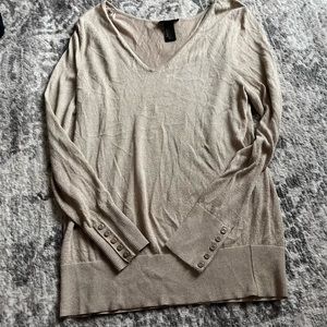 Khaki Tan Gold Long Lightweight Sweater